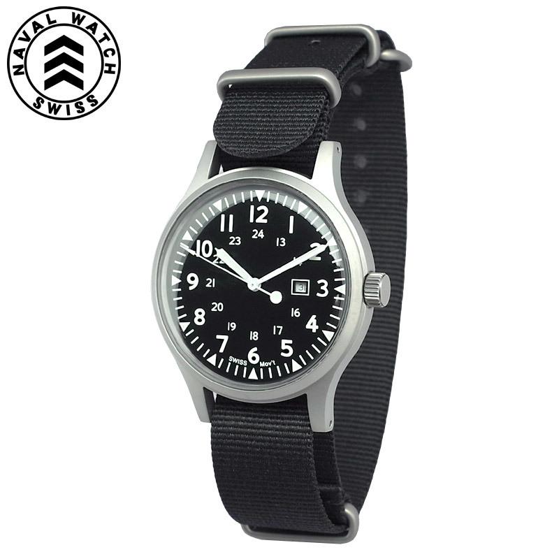 Naval Watch Mil 01 ネイバル ミリタリー ウォッチ 防水 腕時計 Br メンズ 18mm ブラック ミリタリー百貨シービーズ 通販 Yahoo ショッピング