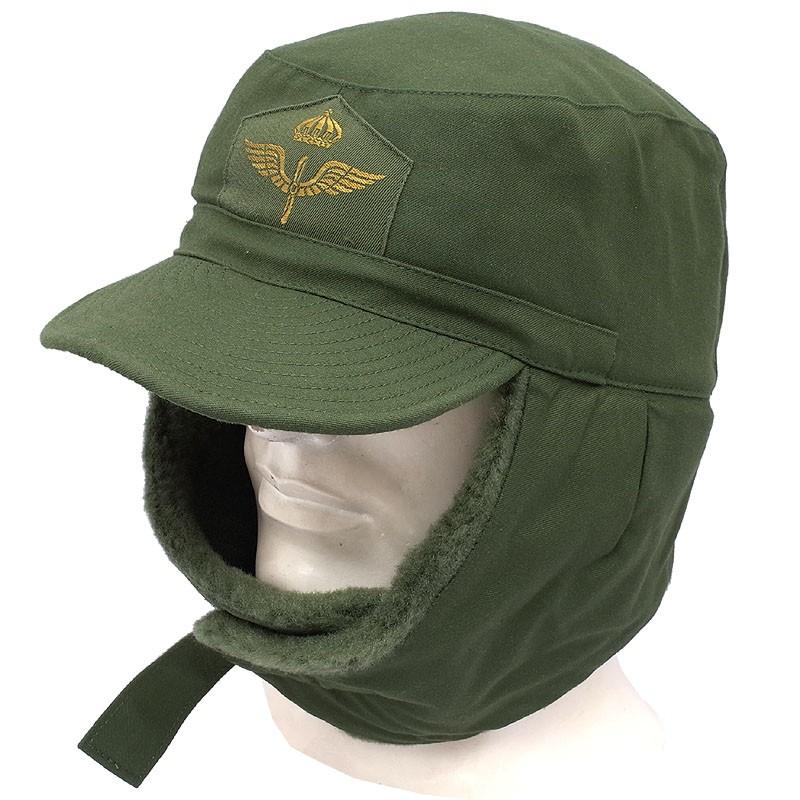 スウェーデン軍 パイロット ウィンターキャップ デッドストック