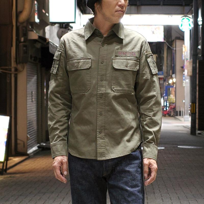 Avirex アビレックス 長袖 ファティーグ カーキ シャツ メンズ ミリタリーファッション ワーク アーミーシャツ ミリシャツ カジュアル 春夏 春先 ミリタリー百貨シービーズ 通販 Yahoo ショッピング