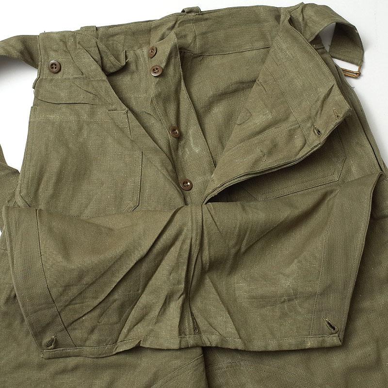 フランス軍 モーターサイクルオーバーパンツ 後期型 (前当て有り