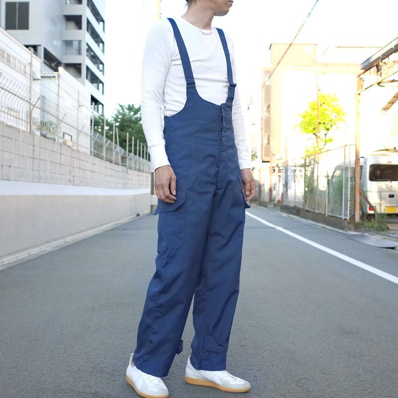 65%OFF！□セルビア軍 ワークオーバーオール ネイビー USED PP230UN