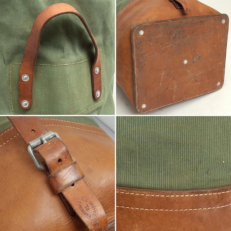スイス軍 マウンテンダッフルバッグ レザーボトム USED スイス軍 マウンテンダッフルバッグ レザーボトム USED