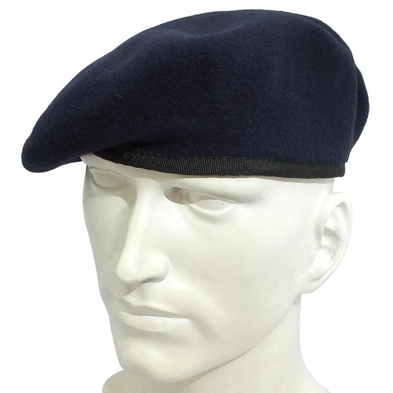 メール便可 ポルトガル軍 ウール ベレー帽 ネイビー デッドストック