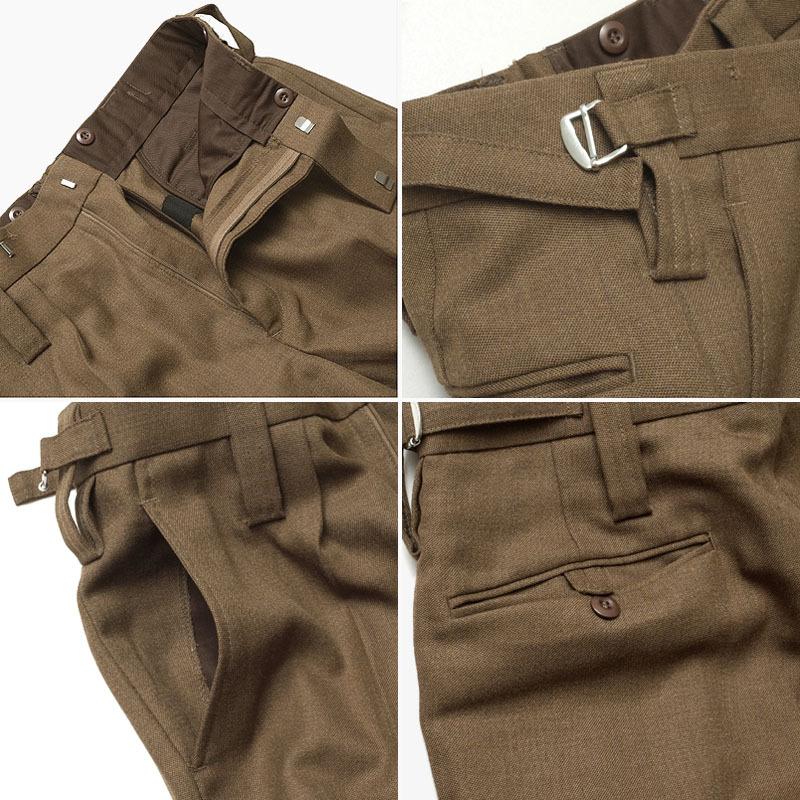 イギリス軍 ドレスパンツ ブラウン USED : ミリタリー百貨 イギリス軍 ドレスパンツ ブラウン USED : ミリタリー百貨