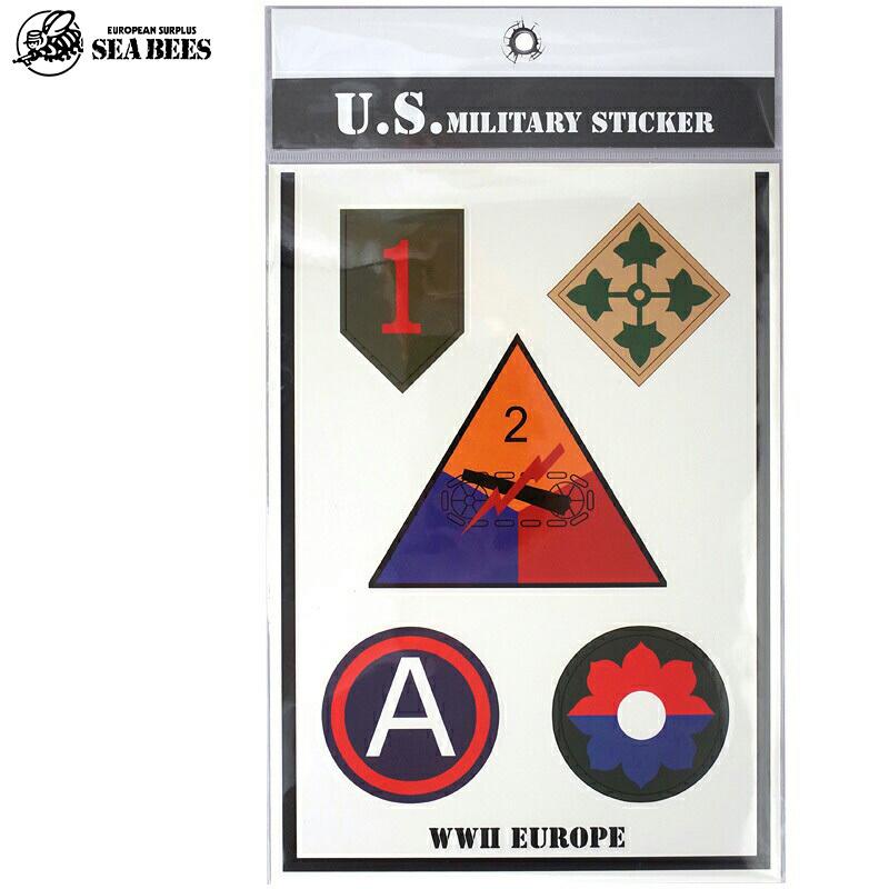 77%OFF！□メール便可 米軍タイプ ミリタリーステッカー 『WW2 EUROPE
