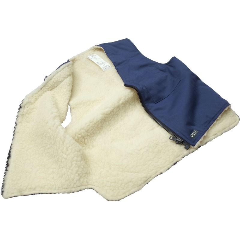 フランス軍 ボアワークベスト ネイビー デッドストック JV035NN