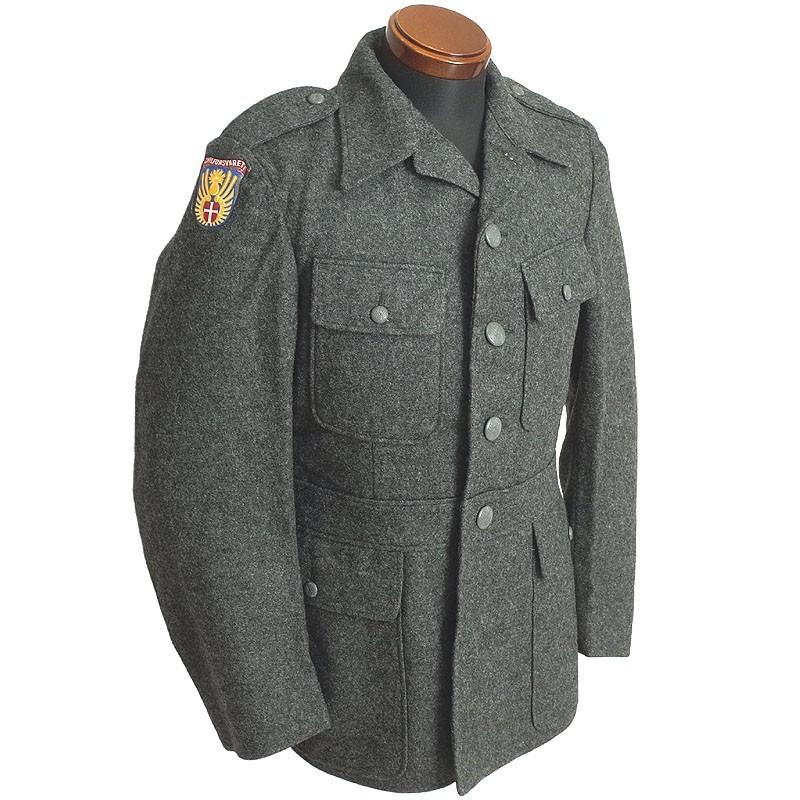 デンマーク軍 ウールジャケット チャコールグレー デッド