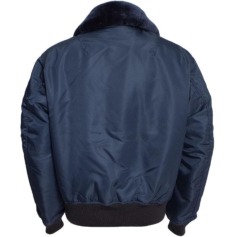【良品】HOUSTON B-15C フライトジャケット 40 ネイビー HOUSTON / ヒューストン 5002 B-15C FLIGHT JACKET / B-15Cフライト