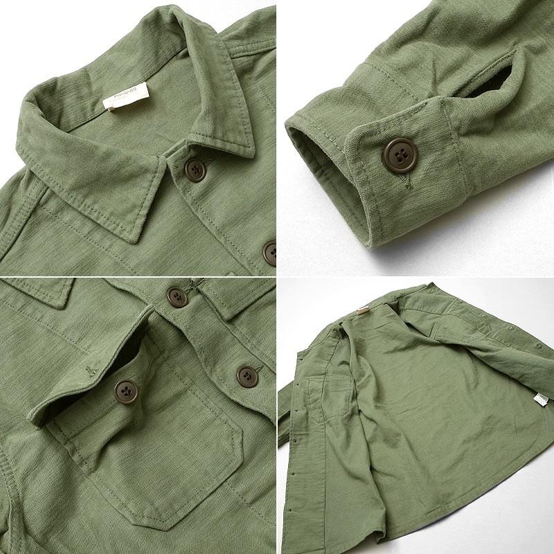 YMCLKY 米軍タイプ OG-107 ファティーグシャツ 長袖 USED加工