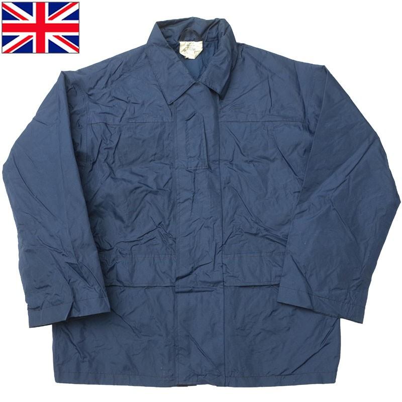イギリス軍 RAF レインジャケット ナイロン ブルー USED JJ261UN