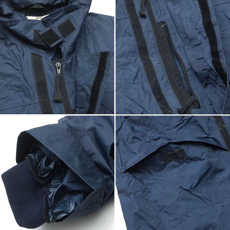 イギリス軍 RAF レインジャケット ナイロン ブルー USED JJ261UN