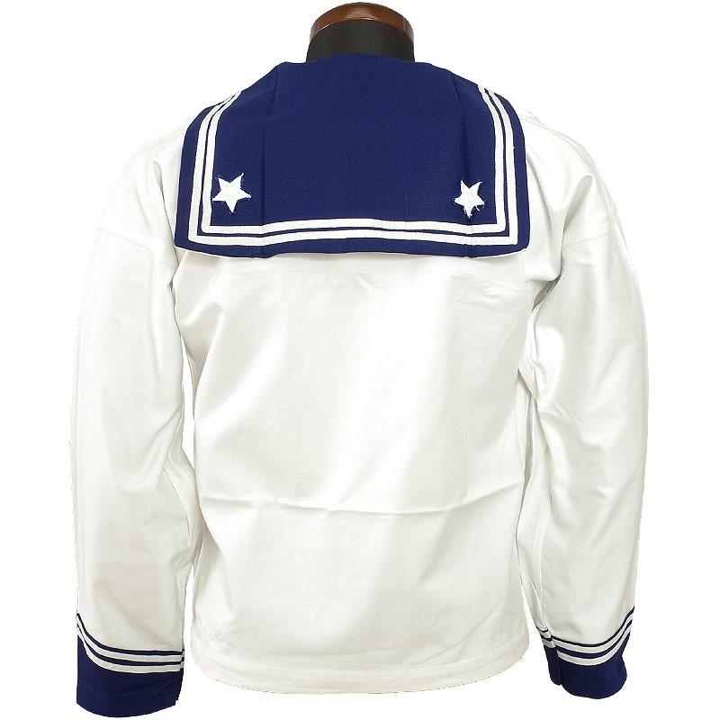 イタリア軍 ホワイト/ブルー ラインセーラー デッドストック