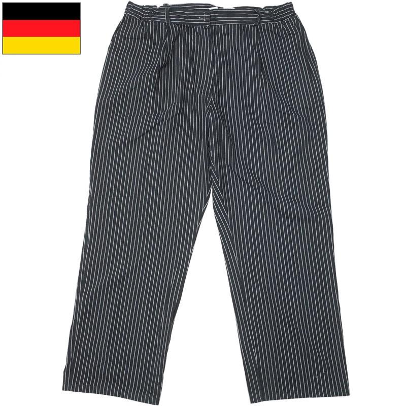 ドイツ軍 シェフパンツ ストライプ USED PP294UN コットン 綿 薄手