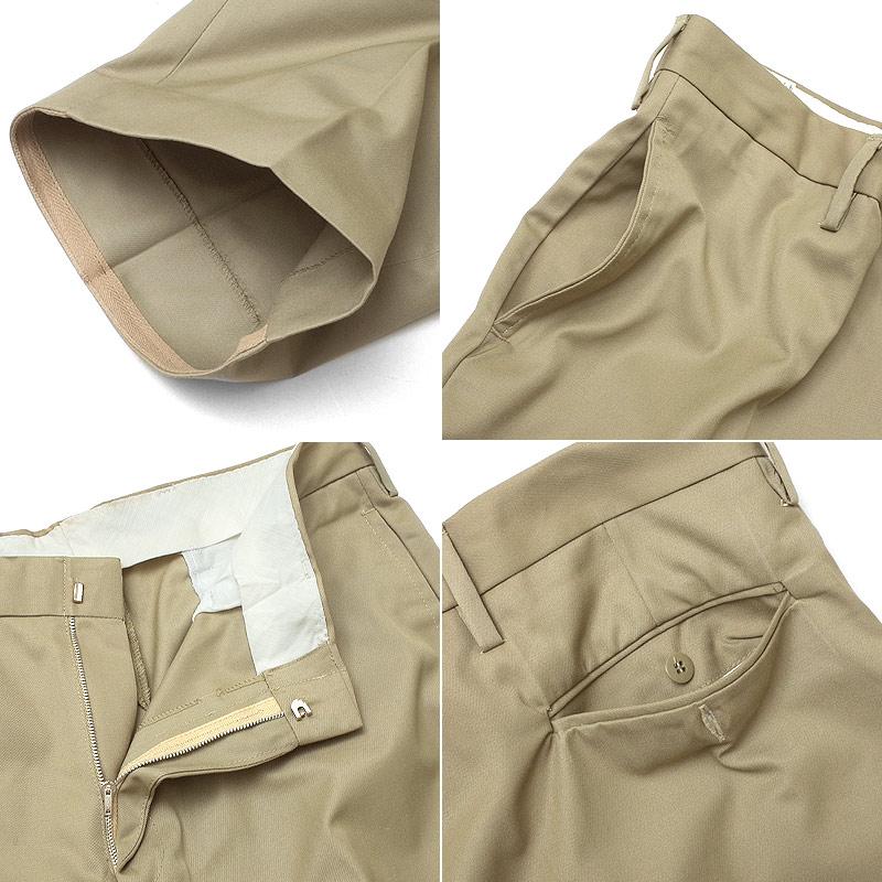 イタリア軍 E.I チノパンツ カーキ オールドスタイル ジッパーフライ