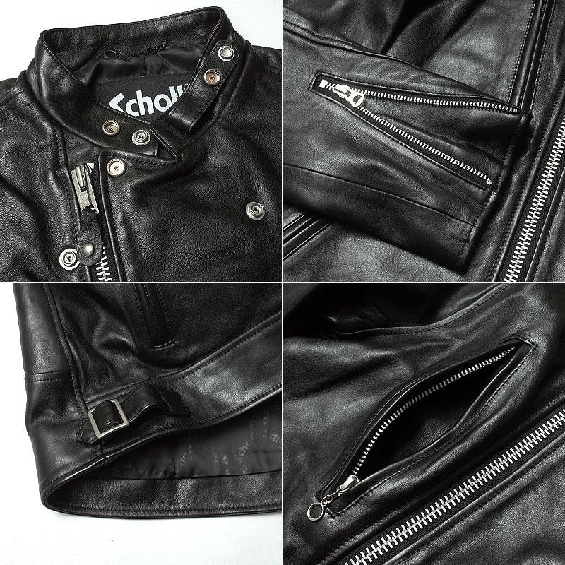 Schott ライダースジャケット ネイビー Schott LEATHER SERIES｜Schott（ショット）