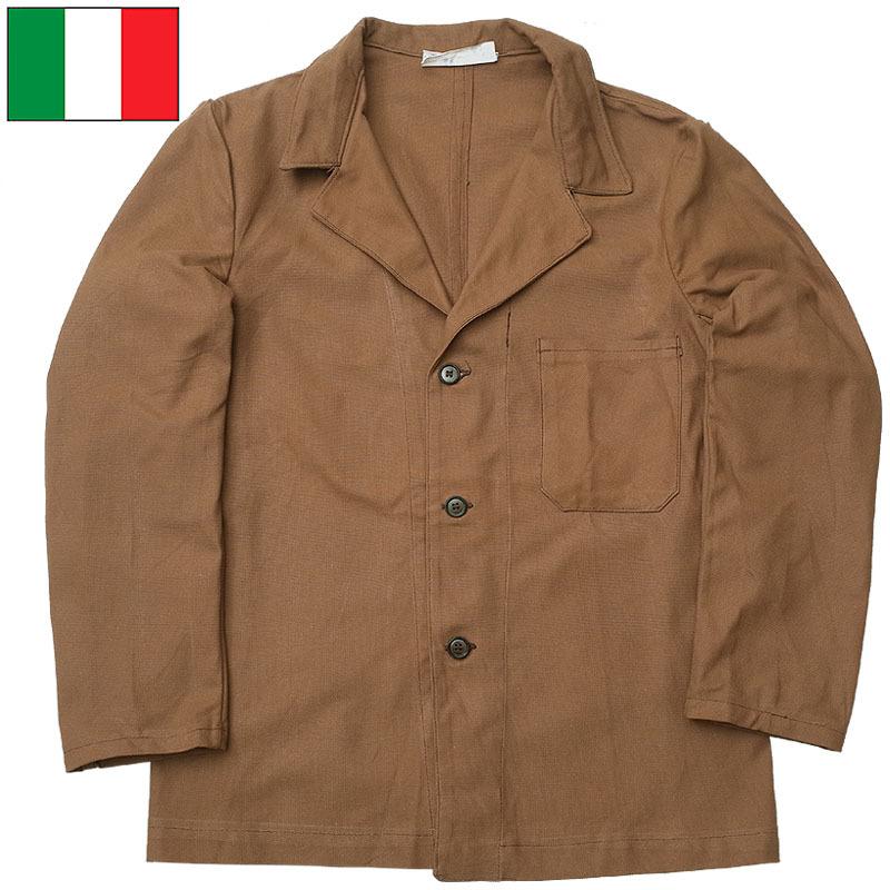 イタリア軍 70s ヴィンテージ ユーロワーク プリズナー ワークジャケット 5ｈ ブラウン ITALIAN ARMY メンズ イタリア軍 プリズナー ワークジャケット ブラウン デッドストック