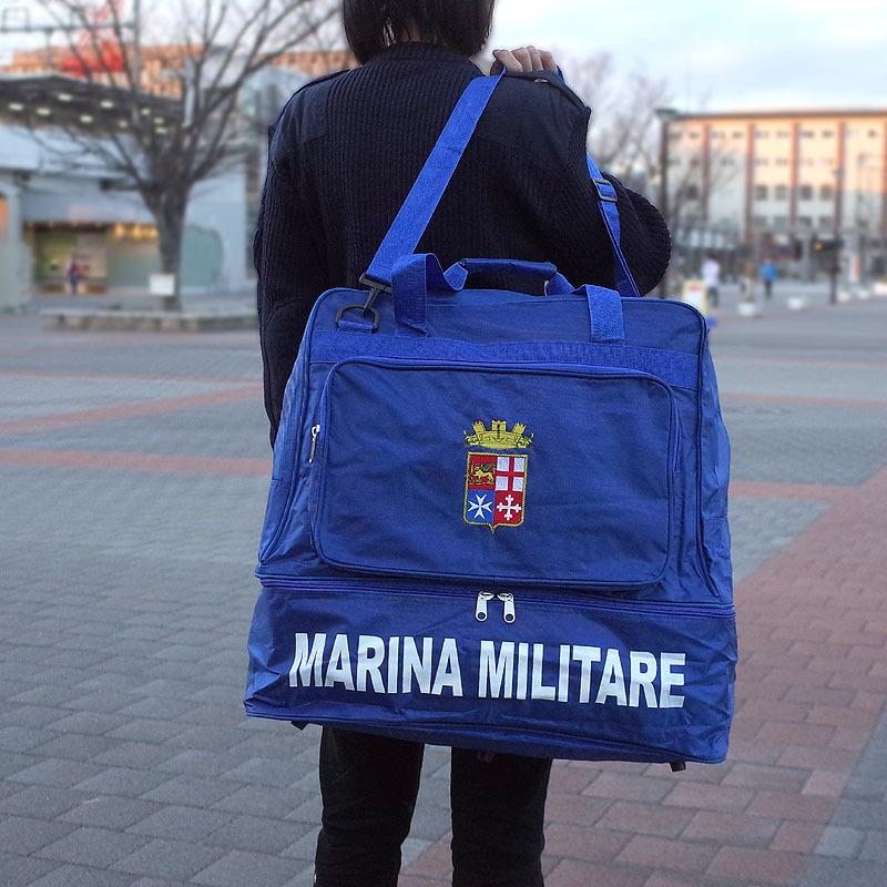 イタリア軍 MMI スポーツ ボストンバッグ ブルー デッドストック