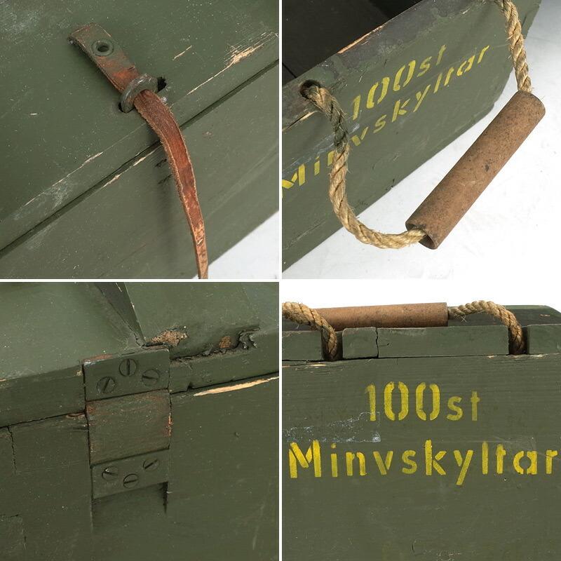 スウェーデン軍 アンモボックス ウッド USED BX181UN 実物 スウェーデン軍 アンモボックス ウッド USED BX181UN 実物
