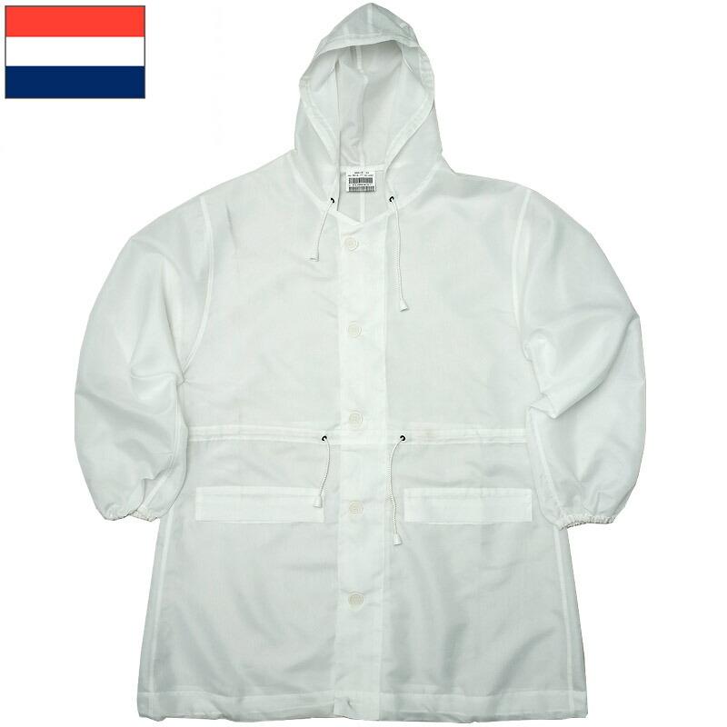 オランダ軍 スノーカモ パーカー ホワイト USED JP085UN実物ミリタリー