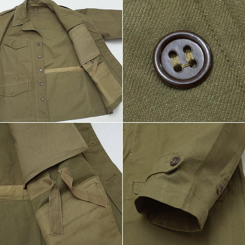 フランス軍 M-47 フィールドジャケット ツイル生地 オリーブ 前期型
