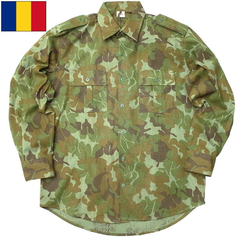 ルーマニア軍 フィールドシャツ 長袖 M90リーフカモ デッド ルーマニア軍 フィールドシャツ 長袖 M90リーフカモ デッド
