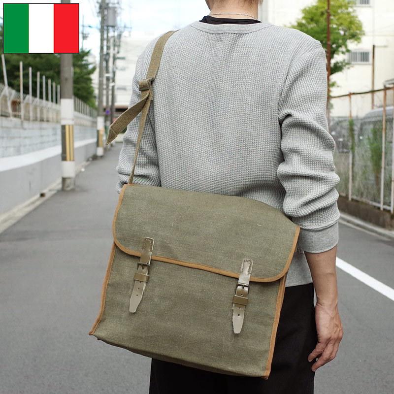 イタリア軍 Ww2 キャンバス ショルダーバッグ デッドストック Bs117nnメンズ ミリタリー 鞄 カバン バック 斜めがけ 無地 タウンユース 普段使い カジュアル ミリタリー百貨シービーズ 通販 Yahoo ショッピング