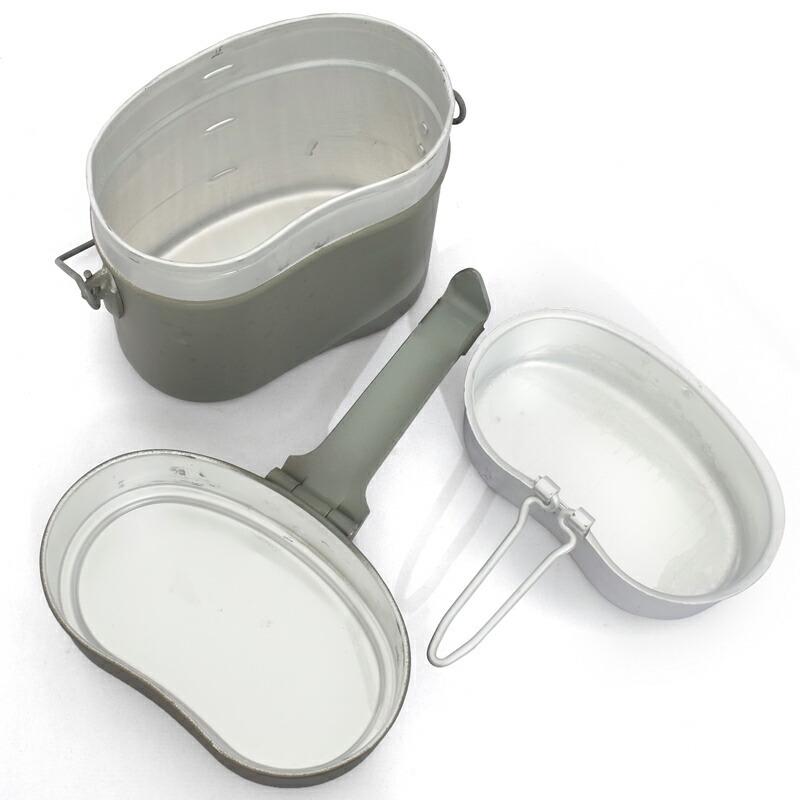 東ドイツ軍 アルミ飯盒 3ピース グレー デッドストック EE692NN 東ドイツ軍 アルミ飯盒 3ピース グレー デッドストック EE692NN