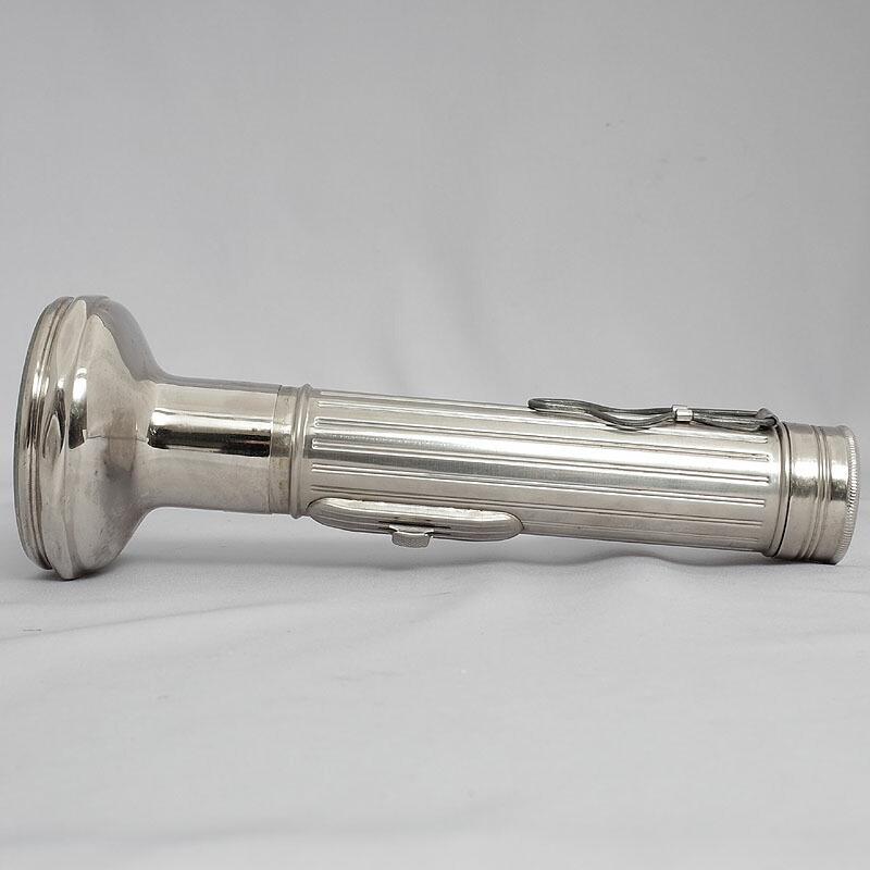 チェコ軍 ハンドライト シルバー L デッドストック EE696NN 懐中電灯