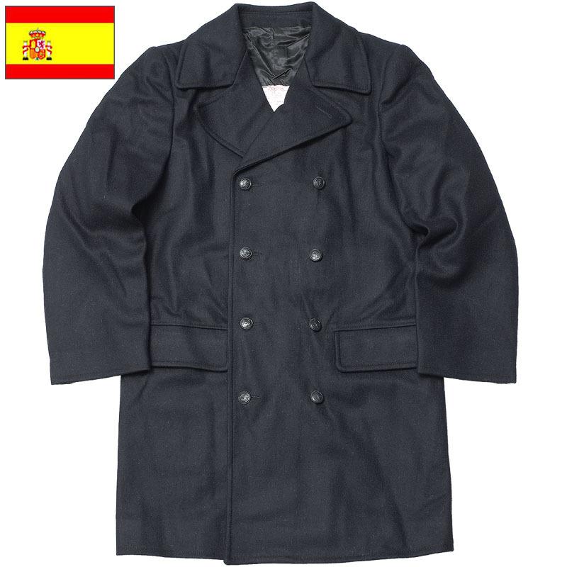 スペイン軍 NAVY ウール ピーコート ネイビー デッドストック JC154NN 
