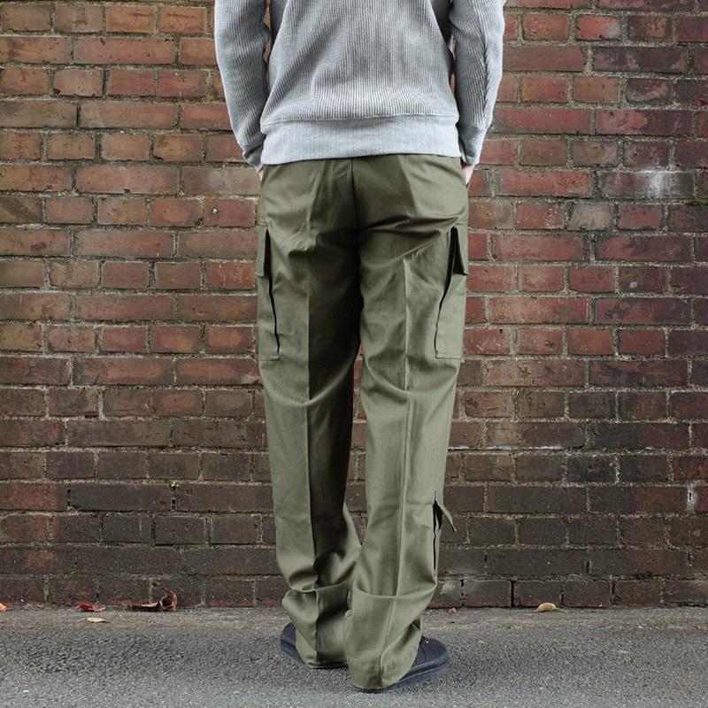 オランダ軍 コンバットパンツ オリーブ ナイフポケット付き デッド