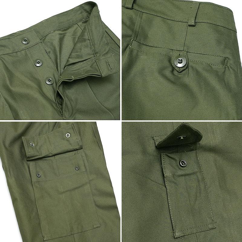 オランダ軍 コンバットパンツ オリーブ ナイフポケット付き デッド