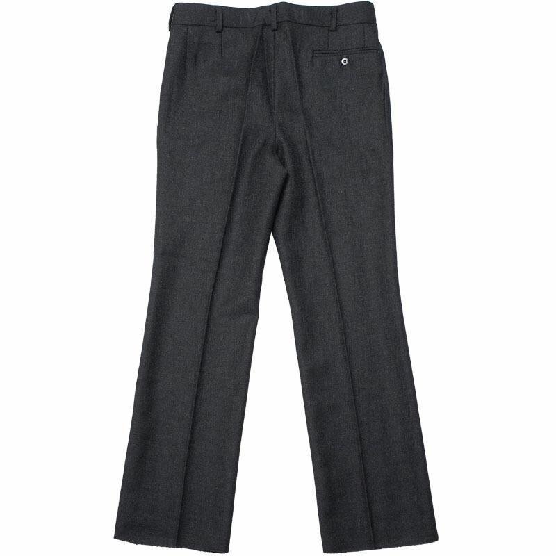 イタリア軍 MM オフィサーウールパンツ チャコール ボタンフライ