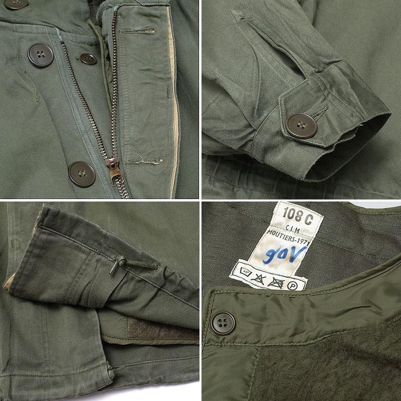 フランス軍 M-64 フィールドパーカー オリーブ USED (デッド フランス軍 M-64 フィールドパーカー オリーブ USED (デッド