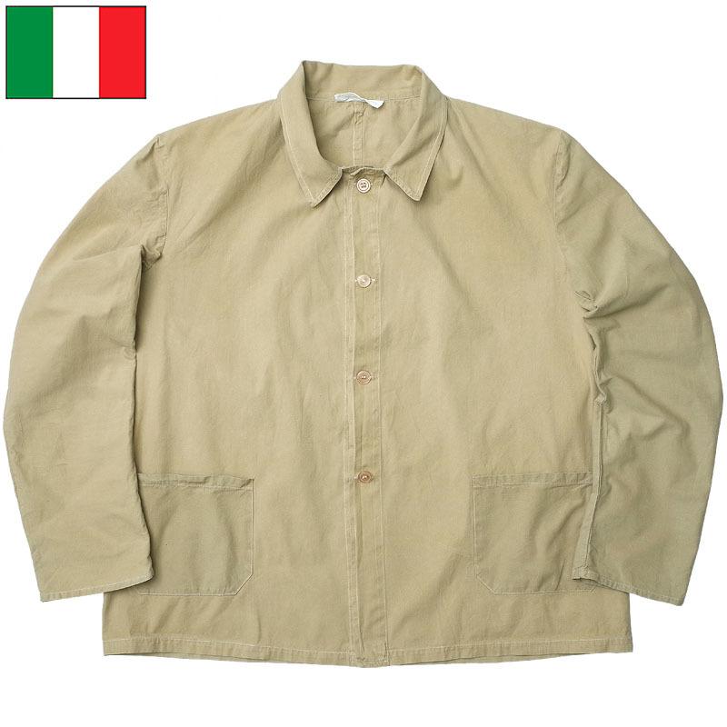 イタリア軍 ワークシャツ カーキ USED JS180UN メンズ トップス 長袖