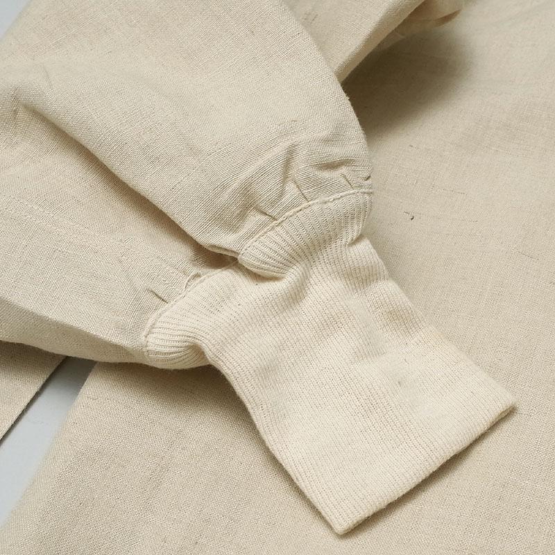 フランス軍 HM メディカルスモック リネンコットン オフホワイト