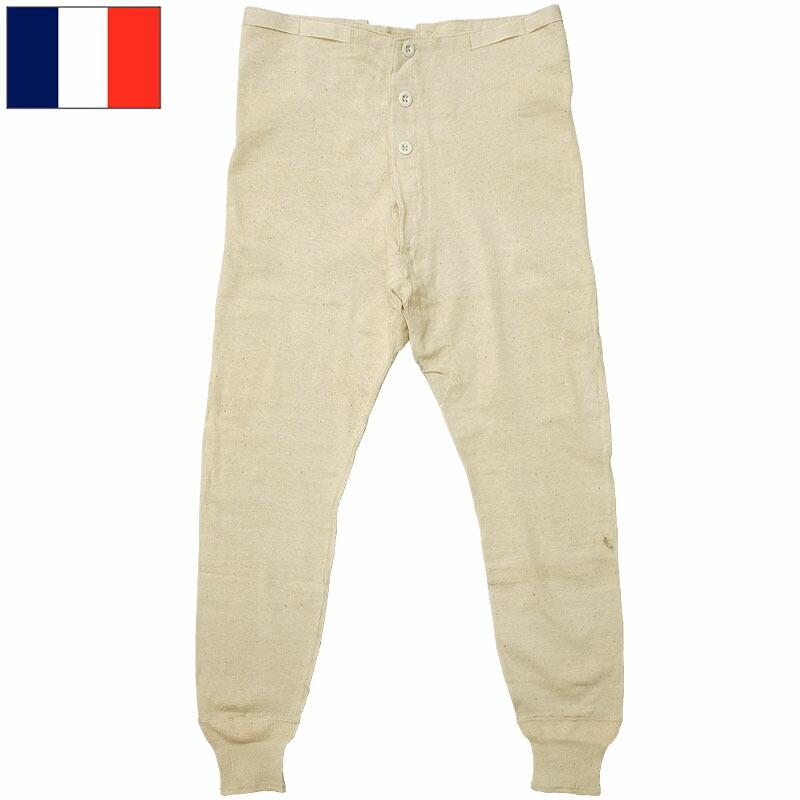 フランス軍 M47 アンダーパンツ ホワイト デッドストック PP335NN M-47