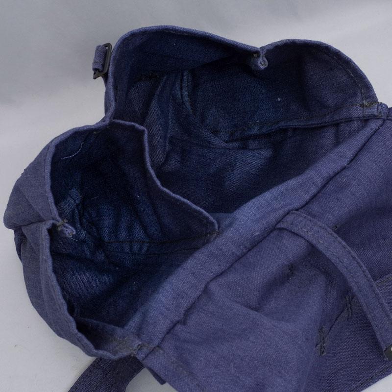 ルーマニア軍 キャンバスショルダーバッグ ネイビー デッドストック