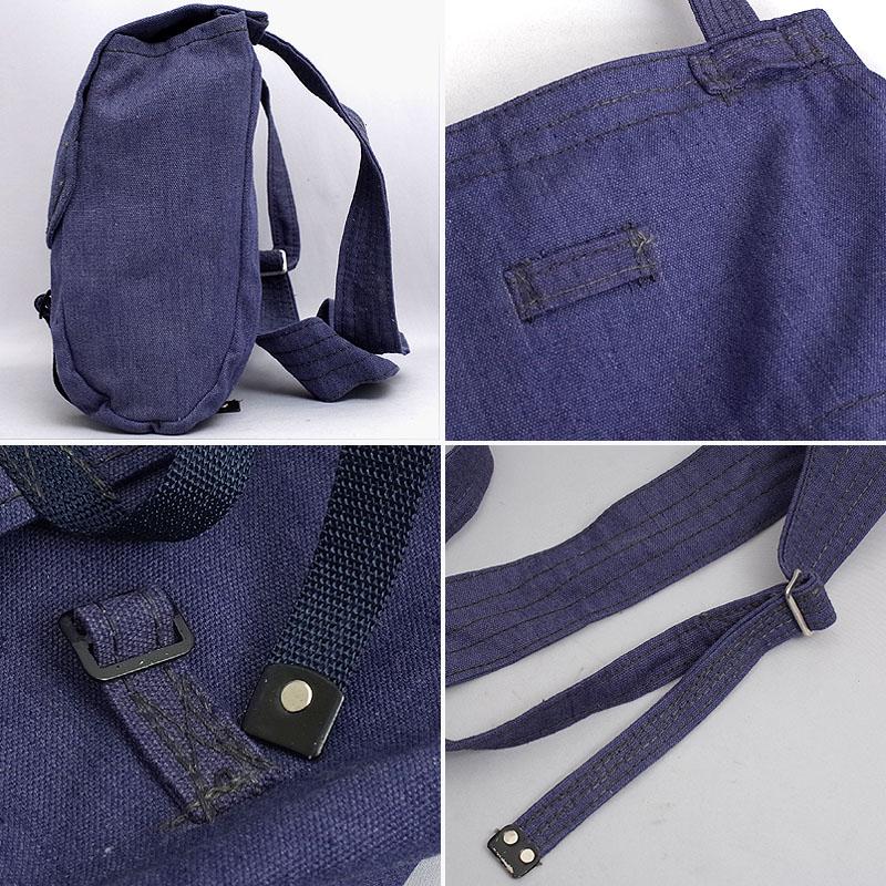 ルーマニア軍 キャンバスショルダーバッグ ネイビー デッドストック