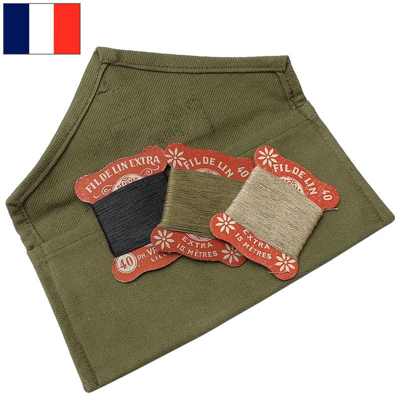 1点ならメール便可 フランス軍 ソーイングセット 糸3色 デッドストック 