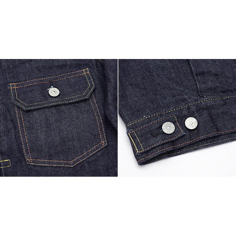 SUGARCANE シュガーケーン #SC11953A 14.25oz. デニム ジャケット 1953モデルメンズ 男性 アウター ジージャン ワークウエア セカンドモデル 日本製 ネイビー 紺の画像