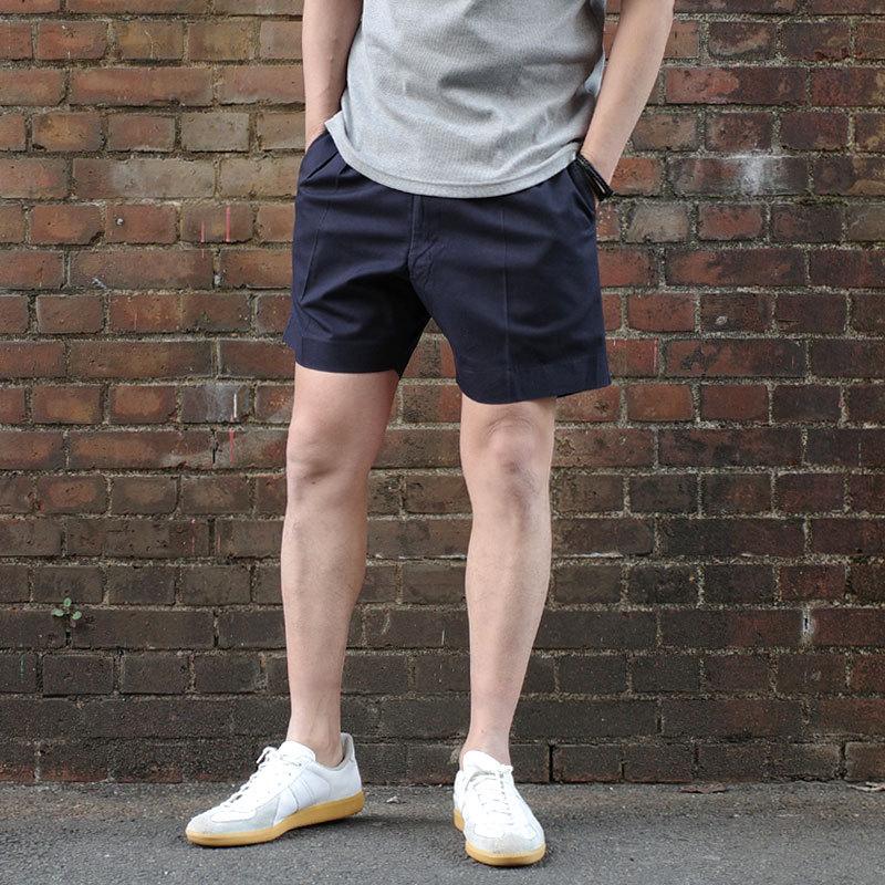 ロイヤルネイビー　イギリス軍　ショーツ　古着 メール便可 イギリス軍 ROYAL NAVY ワーク ショートパンツ ネイビー