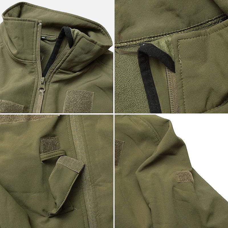 オランダ軍 ソフトシェルジャケット 胸ポケット無し USED JJ303UN アウター ブルゾン 防寒 防水 防風 ウインドブレーカー フリース コンバット フィールド|seabees|07