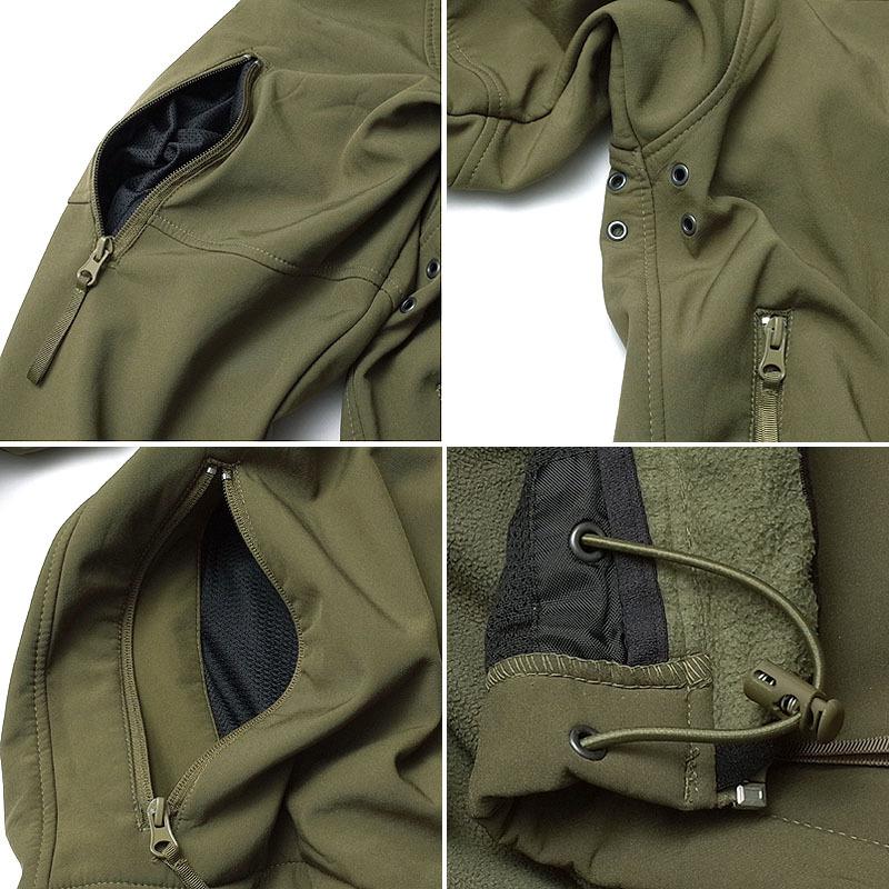 オランダ軍 ソフトシェルジャケット 胸ポケット無し USED JJ303UN アウター ブルゾン 防寒 防水 防風 ウインドブレーカー フリース コンバット フィールド|seabees|08