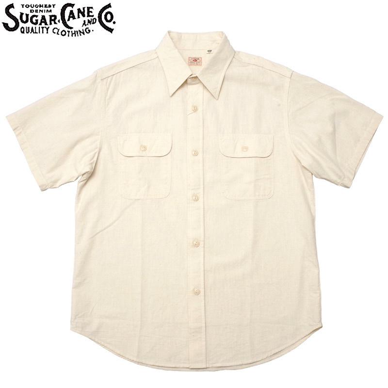 SUGAR CANE SUGARCANE シュガーケーン #SC37942 半袖 ホワイト