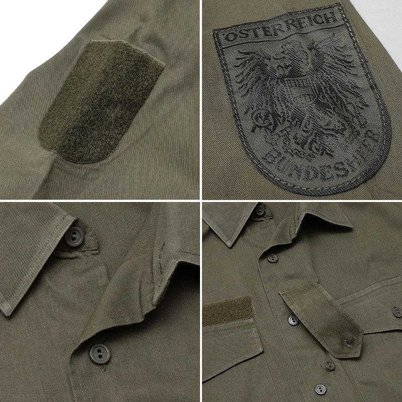 オーストリア軍 フィールドシャツ 半袖 USED JS183UN ファティーグ