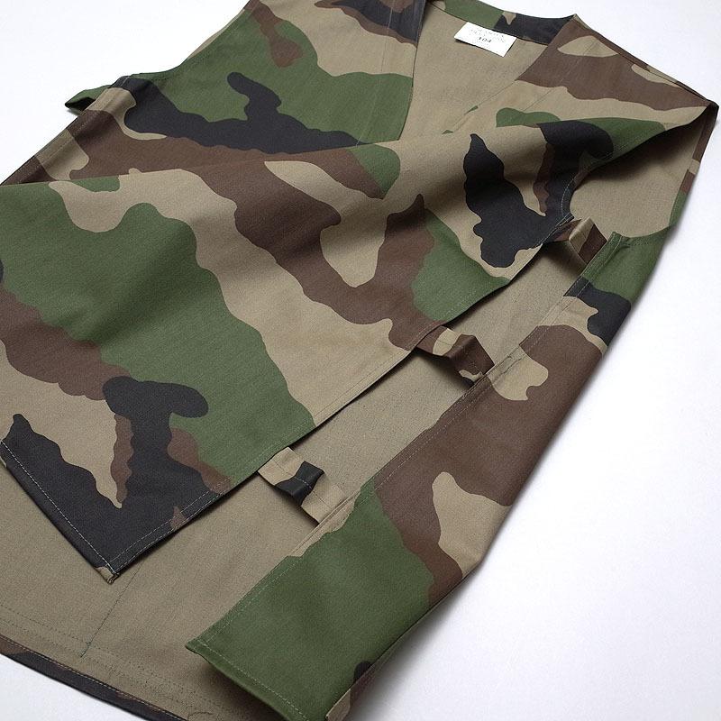 デッドストック Gilet ジレ 60’s リメイクフードベスト オリーブ デッドストック Gilet ジレ 60's リメイクフードベスト オリーブ