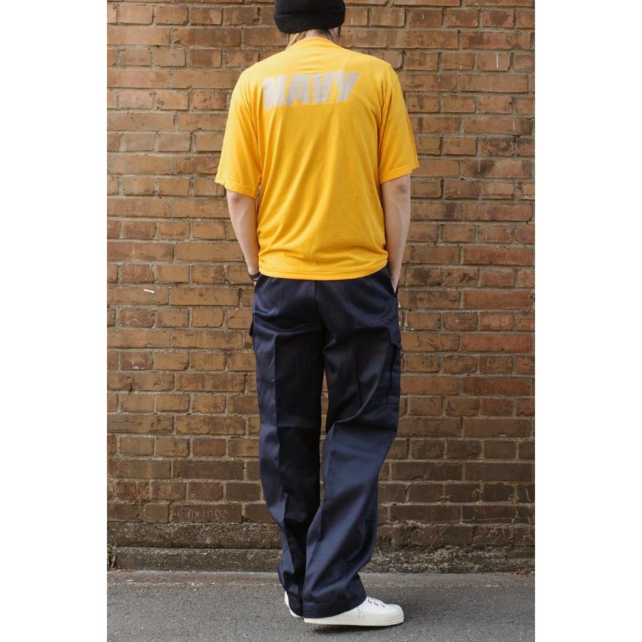 メール便可 米軍 U.S.NAVY トレーニング Tシャツ SOFFE 半袖 オレンジ