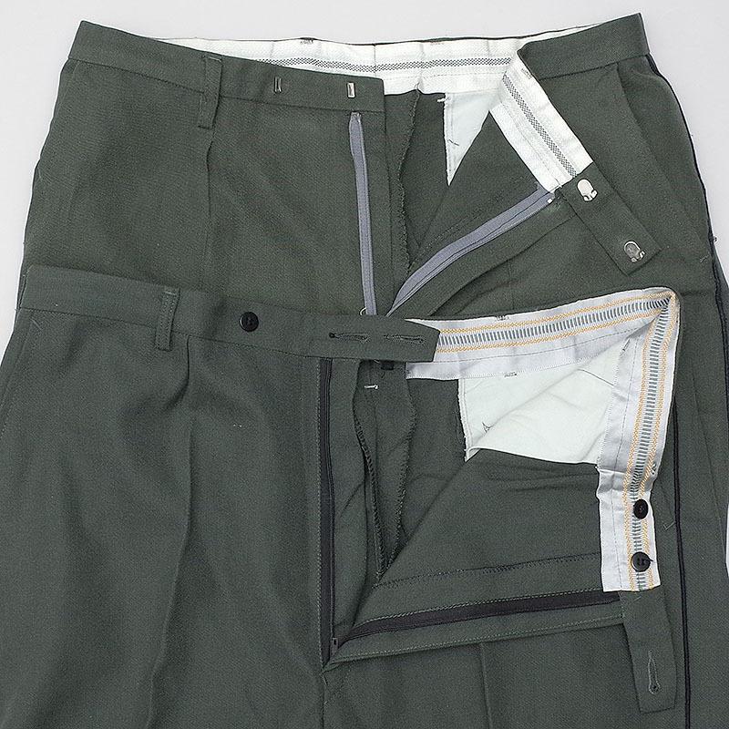 デンマーク軍 ドレスパンツ サイドライン グリーン USED PP342UN デンマーク軍 ドレスパンツ サイドライン グリーン USED PP342UN