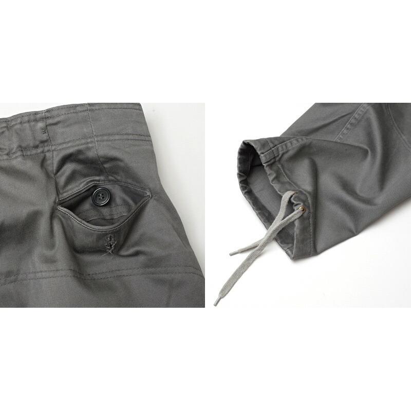 デンマーク軍 M71 コンバットパンツ サイドジッパー グレー USED