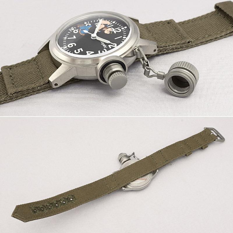 MONTRE ROROI モントルロロイ ブシップウォッチ 布ベルト Popeye 